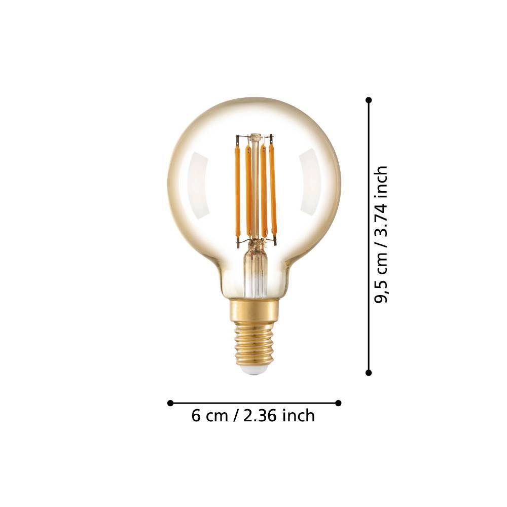 110061_DIMENSION_0001 | Eglo Romania Bec LED E14 4W 2200K 110061