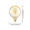 110065_DIMENSION_0001 | Eglo Romania Bec LED E27 4W 1700K 110065