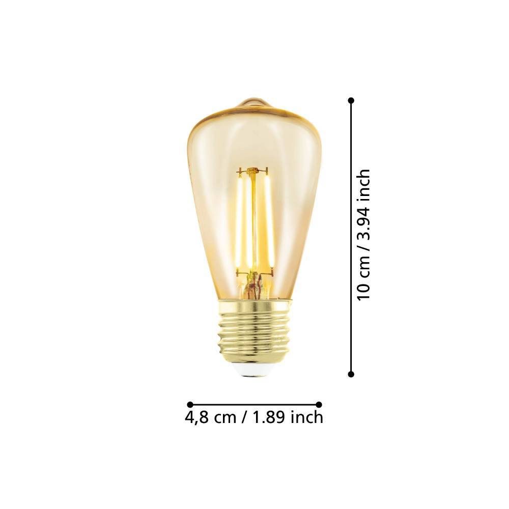 110066_DIMENSION_0001 | Eglo Romania Bec LED E27 4W 1700K 110066