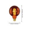 110092_DIMENSION_0001 | Eglo Romania Bec LED E27 4W 2000K 110092