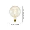 110112_DIMENSION_0001 | Eglo Romania Bec LED E27 8W 2100K 110112