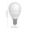 110125_DIMENSION_0001 | Eglo Romania Bec LED E14 7.5W 3000K 110125