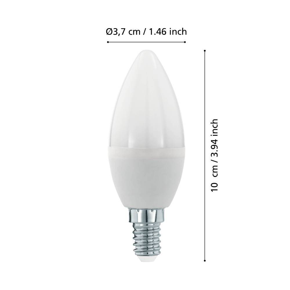 110126_DIMENSION_0001 | Eglo Romania Bec LED E14 5.5W 3000K 110126