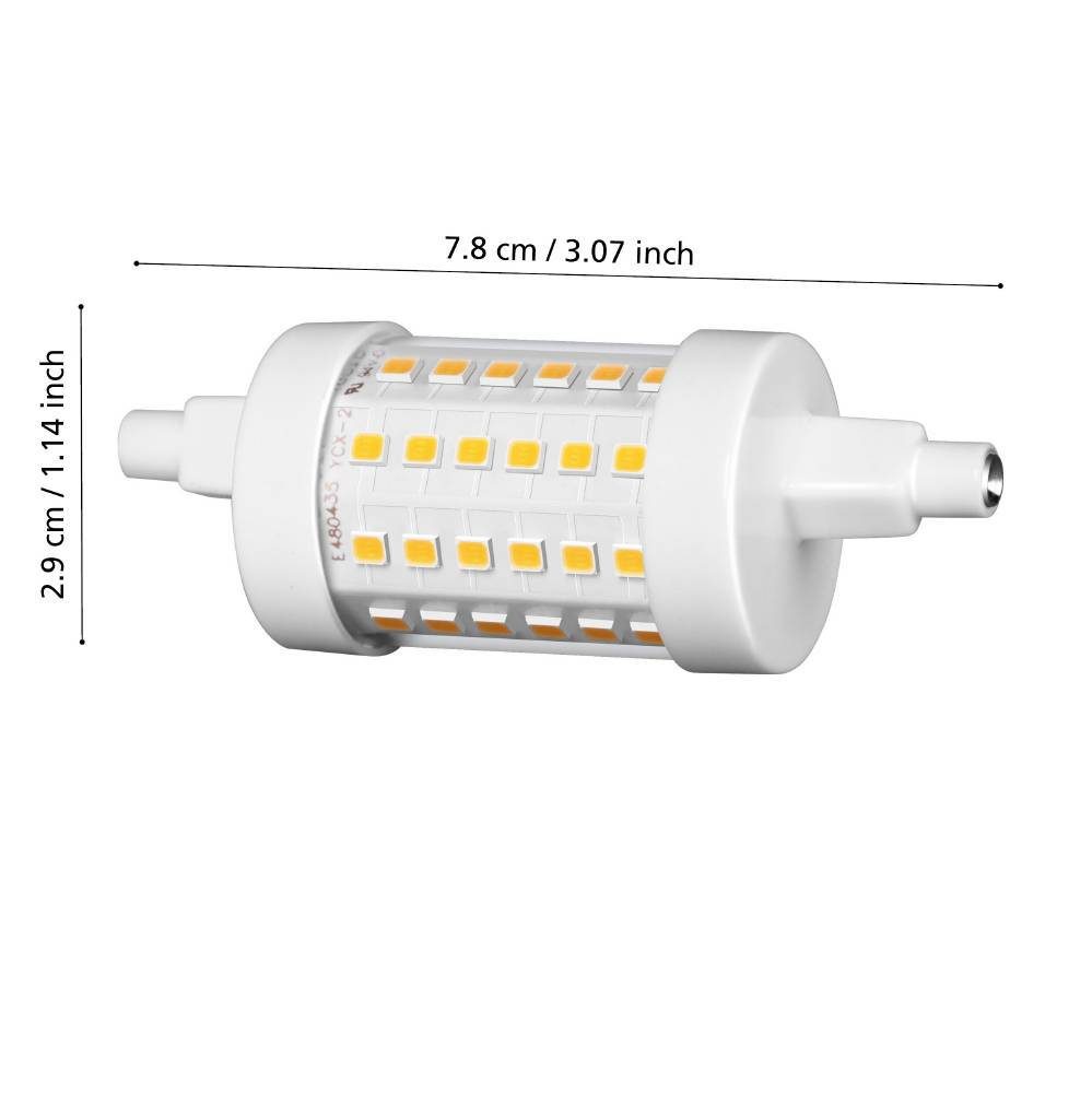110163_DIMENSION_0001 | Eglo Romania Bec LED R7S 8W 2700K 110163