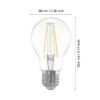 110179_DIMENSION_0001 | Eglo Romania Bec LED E27 7.3W 2700K 110179
