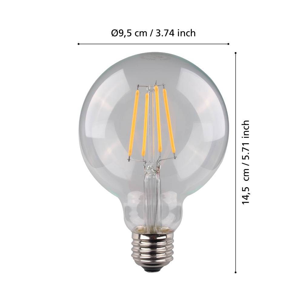 110181_DIMENSION_0001 | Eglo Romania Bec LED E27 7.3W 2700K 110181
