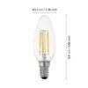 110182_DIMENSION_0001 | Eglo Romania Bec LED E14 4.5W 2700K 110182
