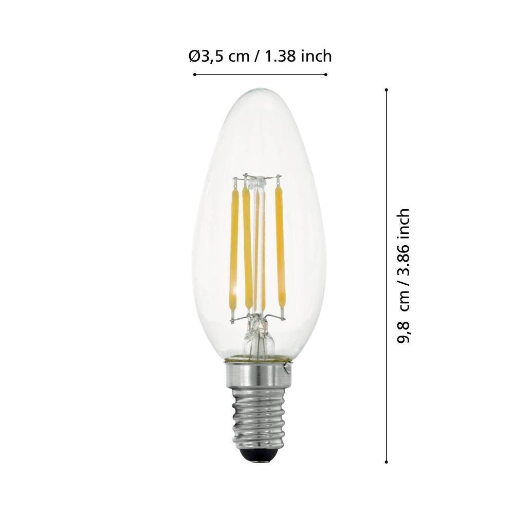 110182_DIMENSION_0001 | Eglo Romania Bec LED E14 4.5W 2700K 110182