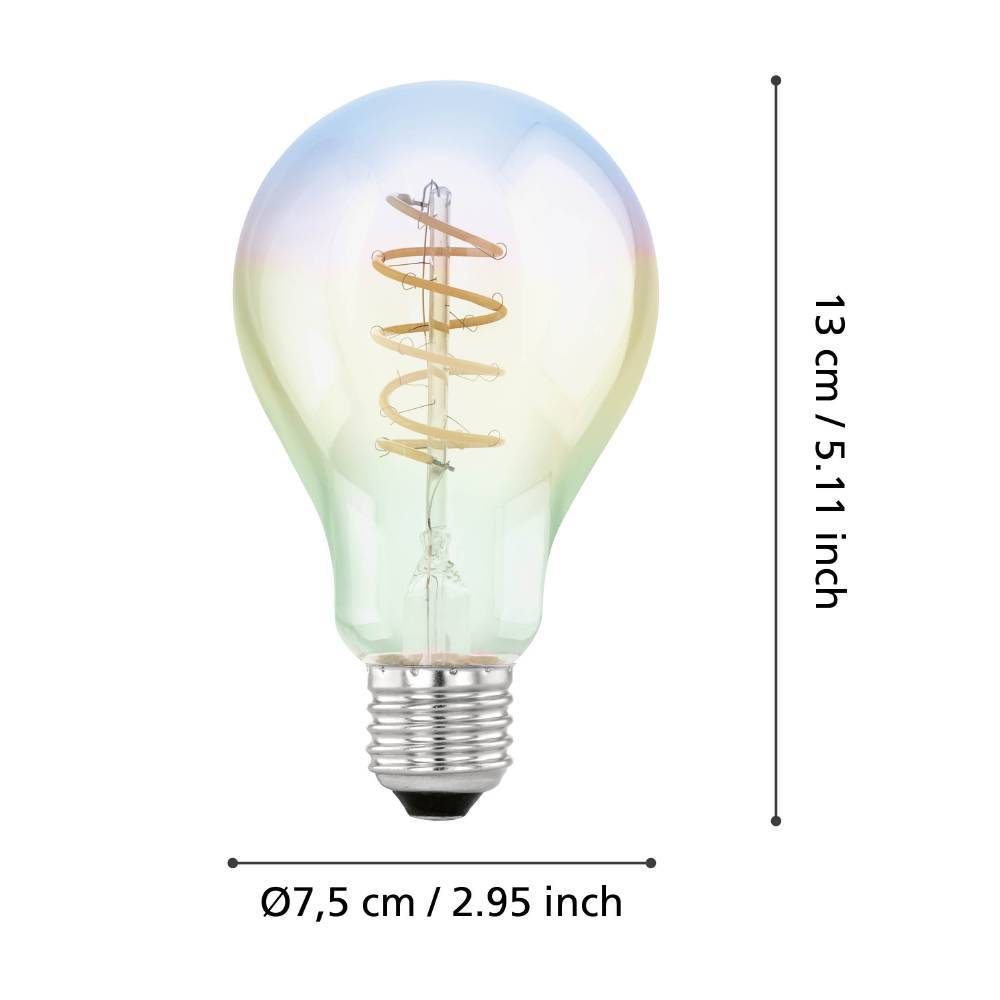 110205_DIMENSION_0001 | Eglo Romania Bec LED E27 4W 2000K 110205