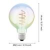 110207_DIMENSION_0001 | Eglo Romania Bec LED E27 4W 2000K 110207