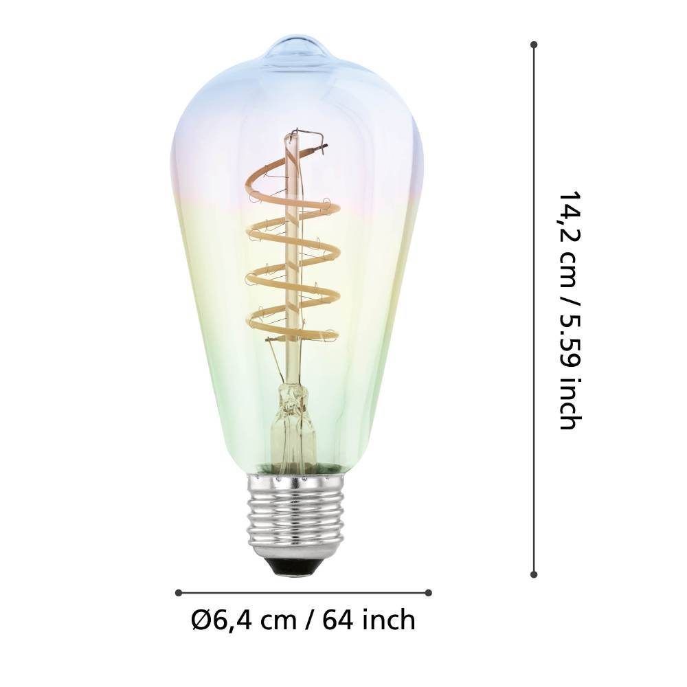 110209_DIMENSION_0001 | Eglo Romania Bec LED E27 4W 2000K 110209