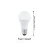 11938_DIMENSION_0001 | Eglo Romania Bec LED E27 11.2W 4000K 11938