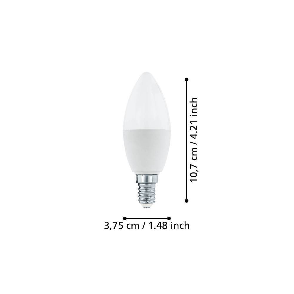 12264_DIMENSION_0001 | Eglo Romania Bec LED E14 3.4W 4000K 12264