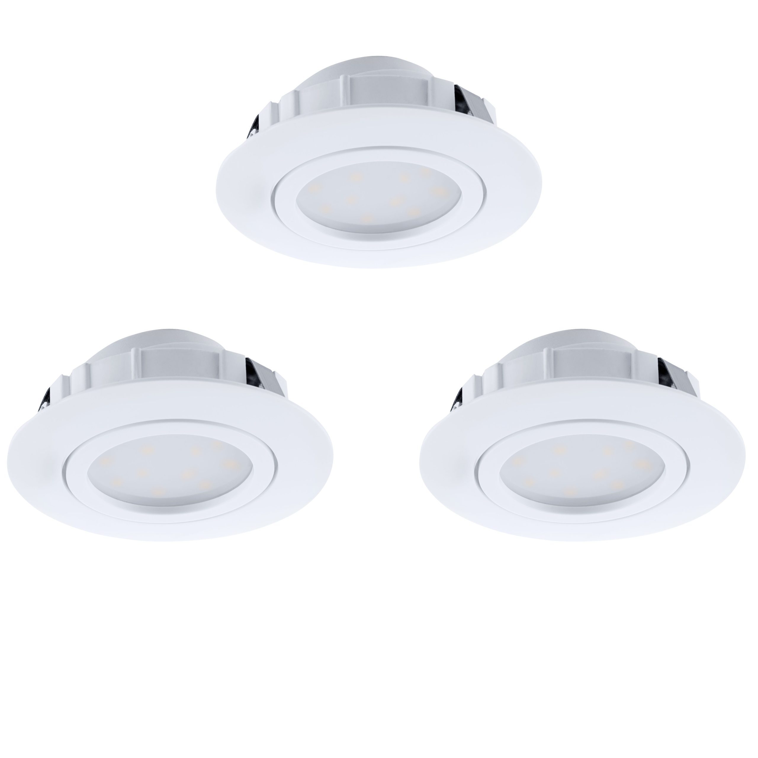 Set 3 spoturi incastrate EGLO PINEDA 78755 | Eglo Romania Set spot încastrat PINEDA LED 3X6W 78755