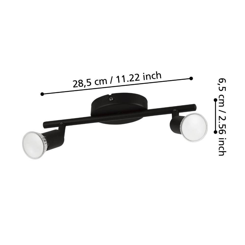 32429_DIMENSION_0001 | Eglo Romania Spot pe bară BUZZ-LED GU10 2X2.8W IP20 32429