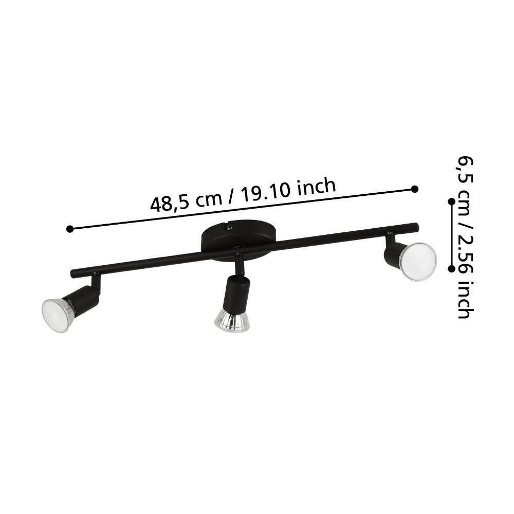 32431_DIMENSION_0001 | Eglo Romania Spot pe bară BUZZ-LED GU10 3X2.8W IP20 32431