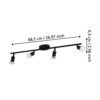 32432_DIMENSION_0001 | Eglo Romania Spot pe bară BUZZ-LED GU10 4X2.8W IP20 32432