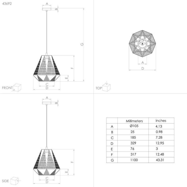 Pendul EGLO STYPE 43692