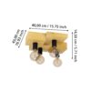 Plafoniera vintage EGLO HALKIN 43798 | Eglo Romania Plafonieră HALKIN 4XE27 IP20 43798