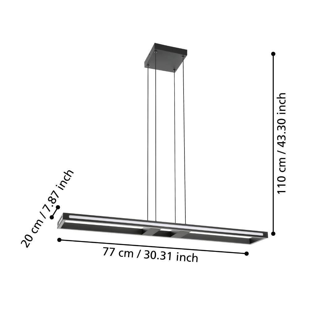 Lustra EGLO SALVILANAS-Z 99681 | Eglo Romania Lustră SALVILANAS-Z LED 33W IP20 99681