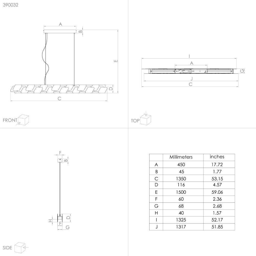 Lustra EGLO ALTAGRACIA 390032 | Eglo Romania Lustră ALTAGRACIA LED 4X11W IP20 390032