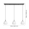 Lustra EGLO BALMES 390202 | Eglo Romania Lustră BALMES 3XE27 IP20 390202