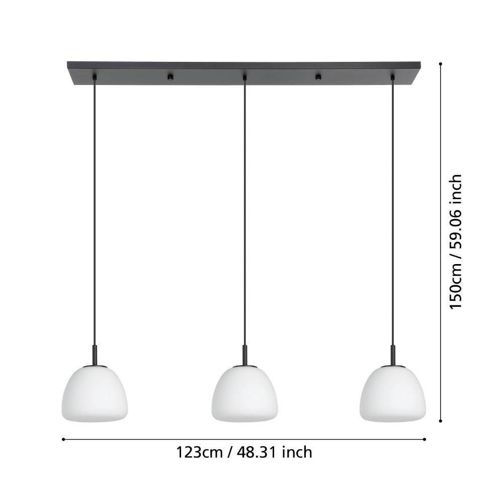 Lustra EGLO BALMES 390202 | Eglo Romania Lustră BALMES 3XE27 IP20 390202
