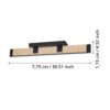 Plafoniera EGLO CAMINARRO 390224 | Eglo Romania Plafonieră CAMINARRO LED 27W IP20 390224