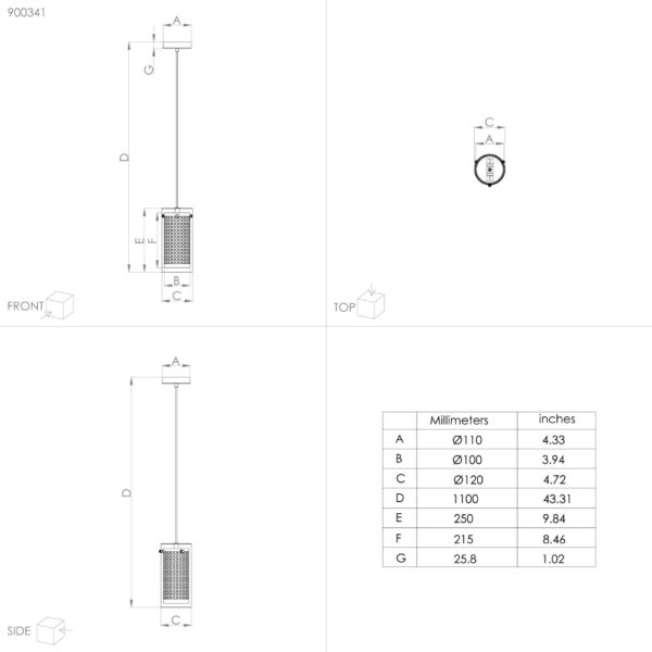 Pendul EGLO PINTO TEXTIL 1 900341