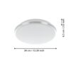 Plafoniera EGLO PINETTO 900365 | Eglo Romania Aplică/Plafonieră PINETTO LED 15.6W IP44 900365