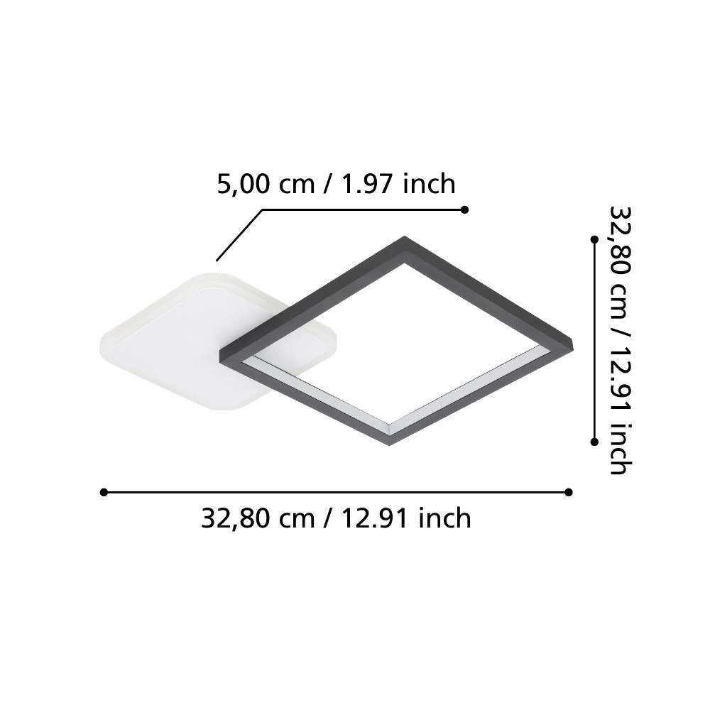 Plafoniera EGLO GAFARES 900422 | Eglo Romania Plafonieră GAFARES LED 15W IP20 900422
