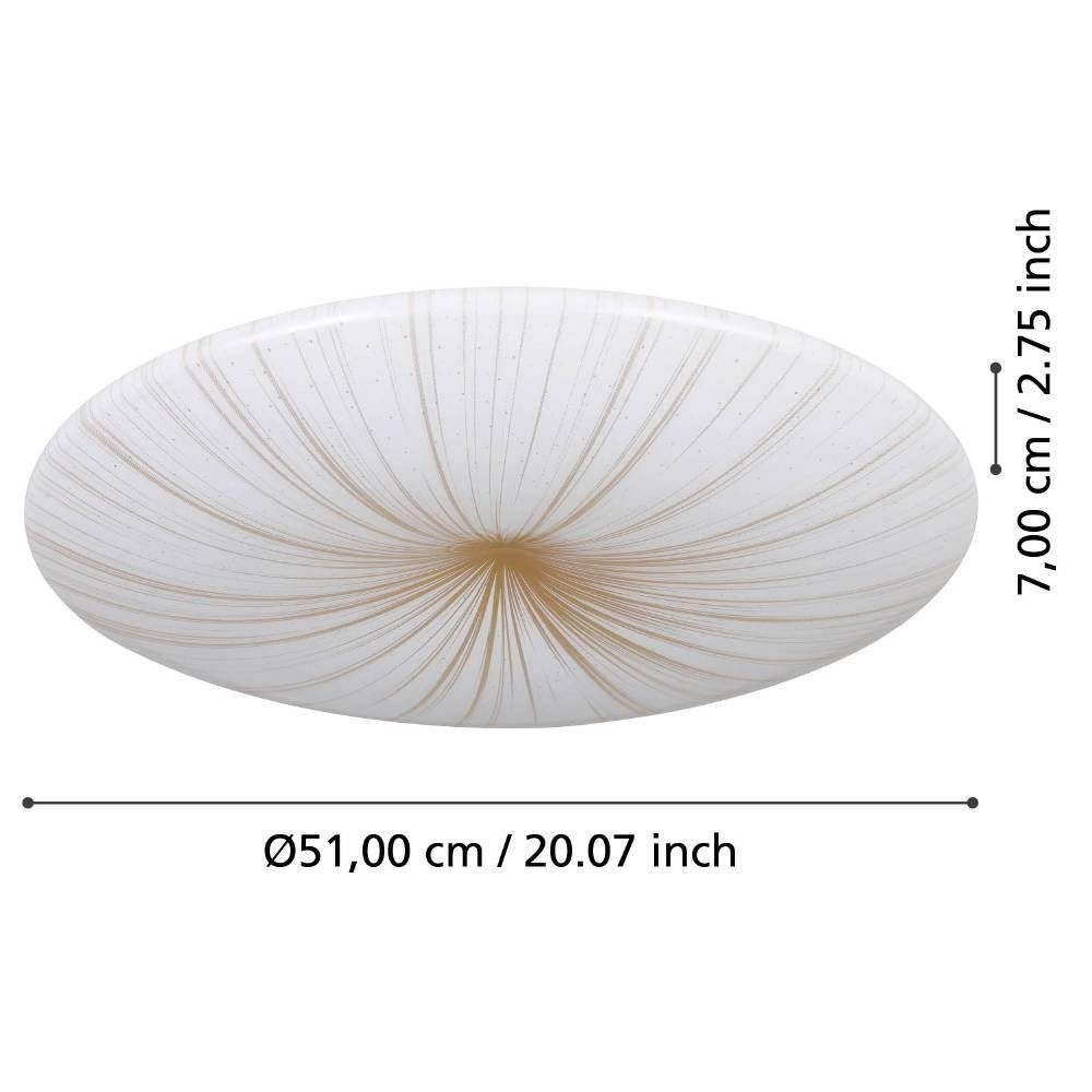Plafoniera EGLO NIEVES 1 900501 | Eglo Romania Aplică/Plafonieră NIEVES 1 LED 7X4.4W IP20 900501