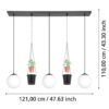 Lustra EGLO RONDO 3 900512 | Eglo Romania Lustră RONDO 3 3XE27 IP20 900512