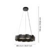 390031_DIMENSION_0001 | Eglo Romania Lustră ALTAGRACIA LED 2X35W IP20 390031
