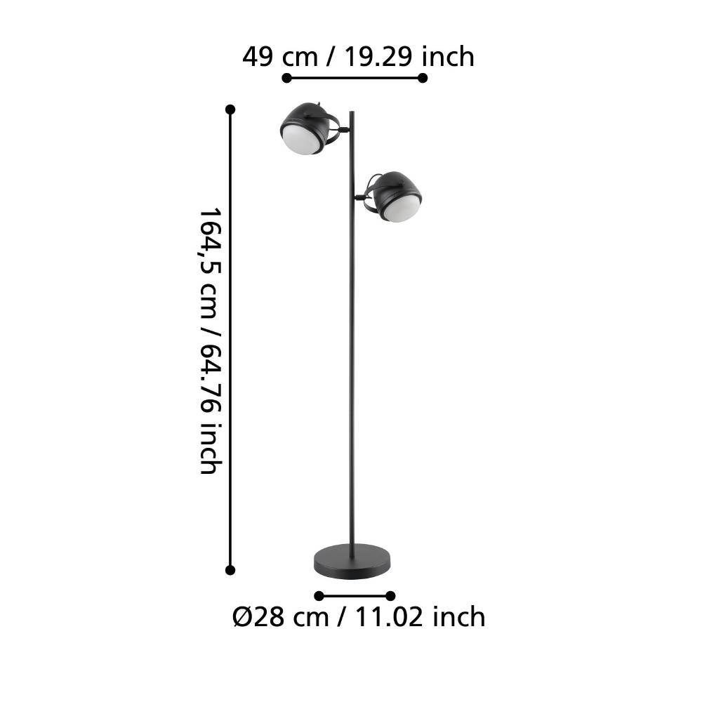 390048_DIMENSION_0001 | Eglo Romania Lampadar UPANEMA 2XE27 IP20 390048