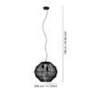 Pendul ORBETELLO 3XE27 IP20 390065