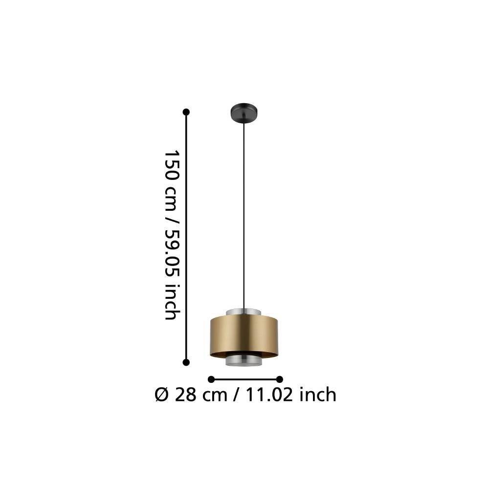 390066_DIMENSION_0001 | Eglo Romania Pendul DUGLIA E27 IP20 390066