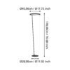 390167_DIMENSION_0001 | Eglo Romania Lampadar CAREDARA LED 23W IP20 390167