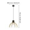 43767_DIMENSION_0001 | Eglo Romania Pendul STILLINGTON E27 IP20 43767