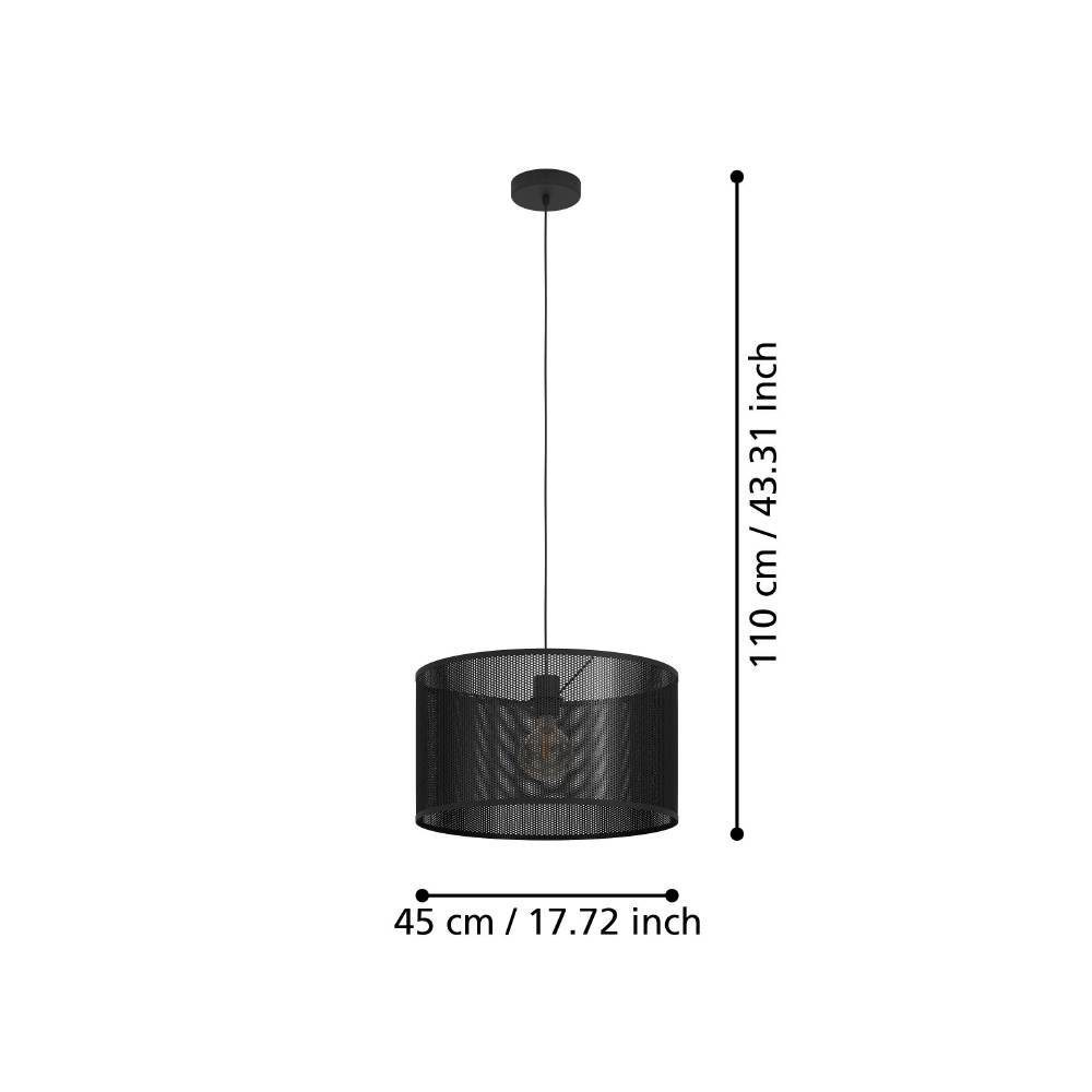 43795_DIMENSION_0001 | Eglo Romania Pendul MANBY E27 IP20 43795