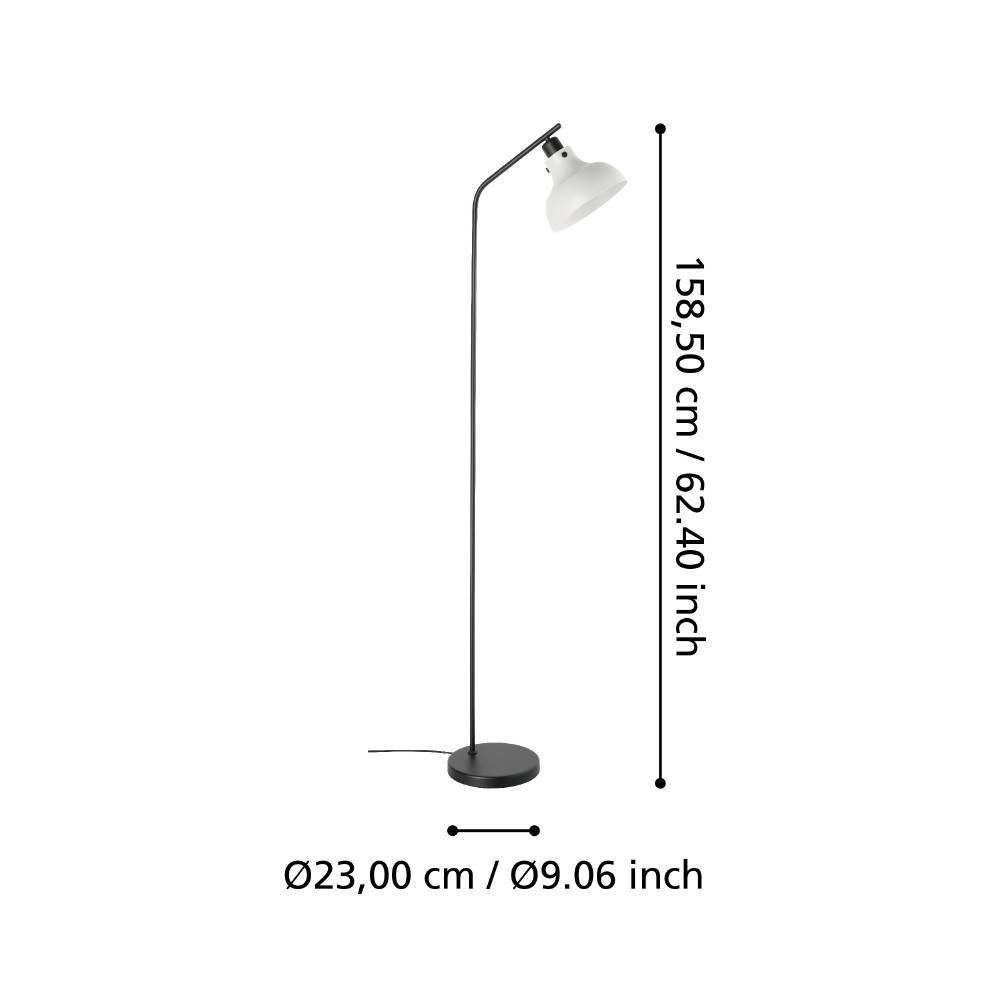 43844_DIMENSION_0001 | Eglo Romania Lampadar MATLOCK E27 IP20 43844