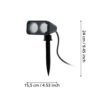 75315_DIMENSION_0001 | Eglo Romania Proiector NEMA 1 LED 2X2.8W IP44 75315