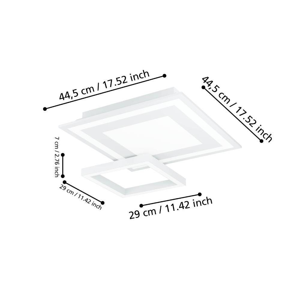 900023_DIMENSION_0001 | Eglo Romania Plafonieră SAVATARILA-Z LED 21.6W IP20 900023