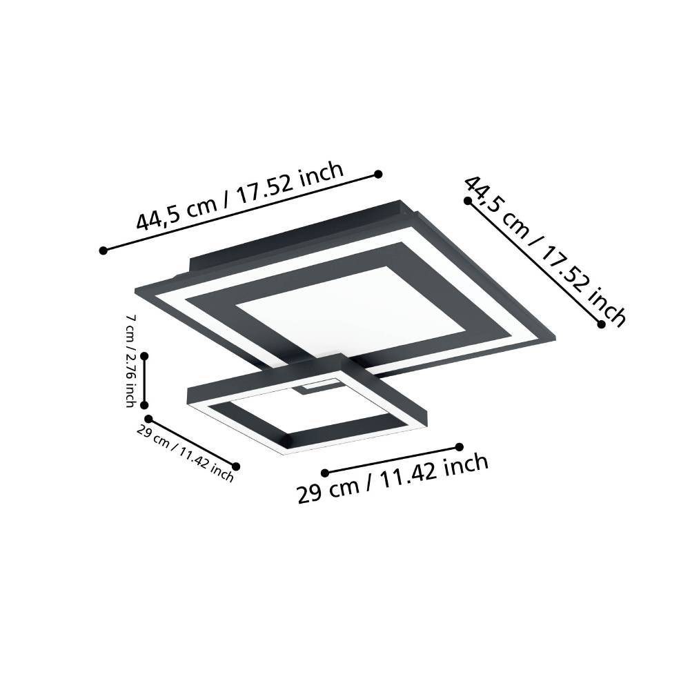 900025_DIMENSION_0001 | Eglo Romania Plafonieră SAVATARILA-Z LED 10.8W IP20 900025