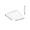 900044_DIMENSION_0001 | Eglo Romania Panou SALOBRENA-Z LED 15.3W IP20 900044