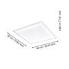 900046_DIMENSION_0001 | Eglo Romania Panou aplicat SALOBRENA-Z LED 33W IP20 900046