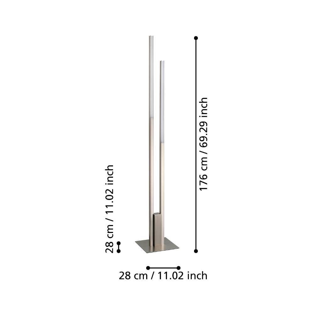 900078_DIMENSION_0001 | Eglo Romania Lampadar FRAIOLI-Z LED 2X17W IP20 900078