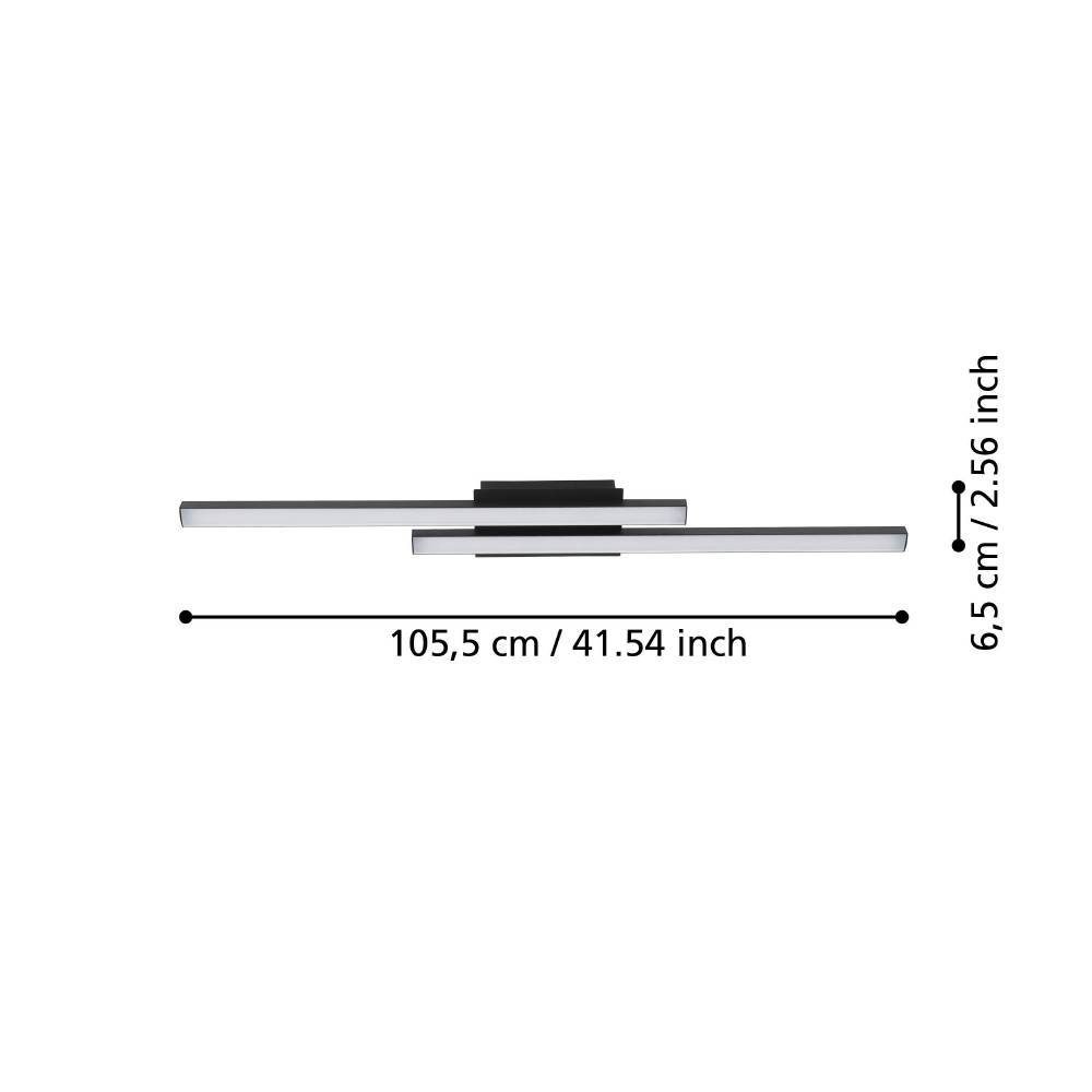 900079_DIMENSION_0001 | Eglo Romania Plafonieră FRAIOLI-Z LED 2X17W IP20 900079