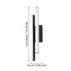 900133_DIMENSION_0001 | Eglo Romania Aplică SERRICELLA LED 2X4.5W IP44 900133