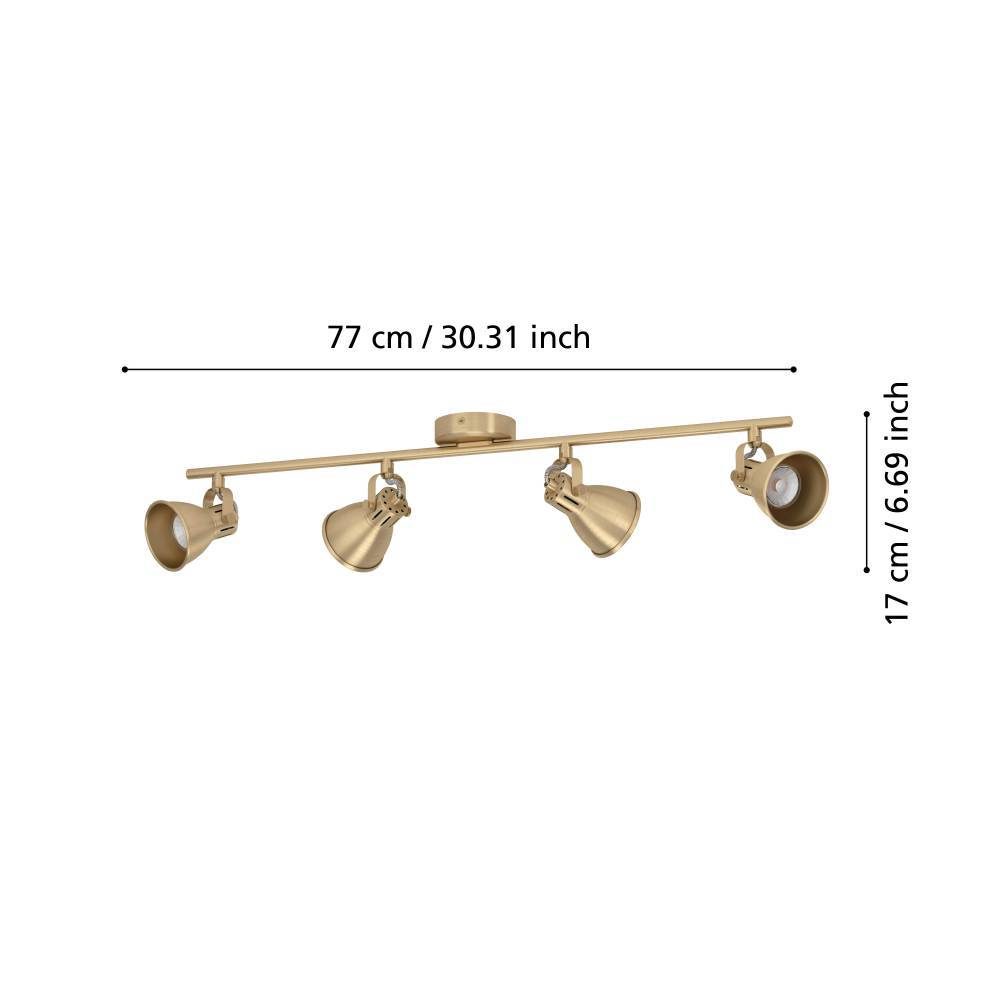 900173_DIMENSION_0001 | Eglo Romania Spot pe bară SERAS GU10 4X3W IP20 900173